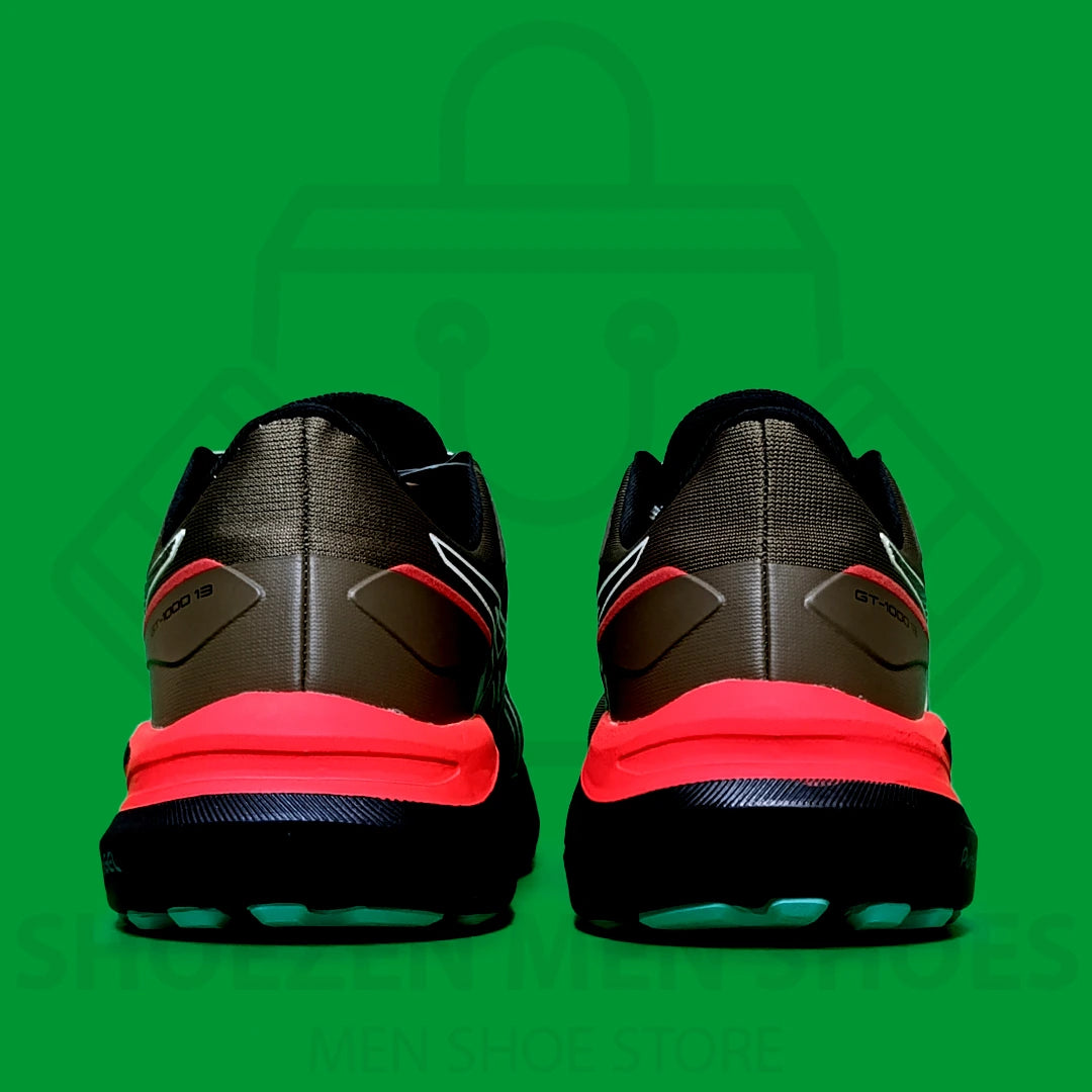 ASICS GEL "GT-1000" JOGGERS - SHOEZEN MEN SHOES - Asics running shoe with a green background