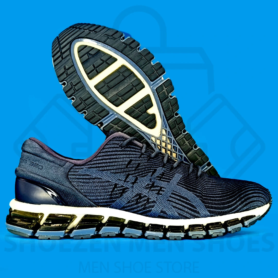 Asics Gel-Quantum 360 4 Joggers - Shoezen Men Shoes - Blue running shoe with white sole on a blue background
